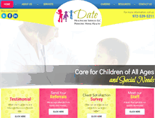 Tablet Screenshot of datehealthcare.com